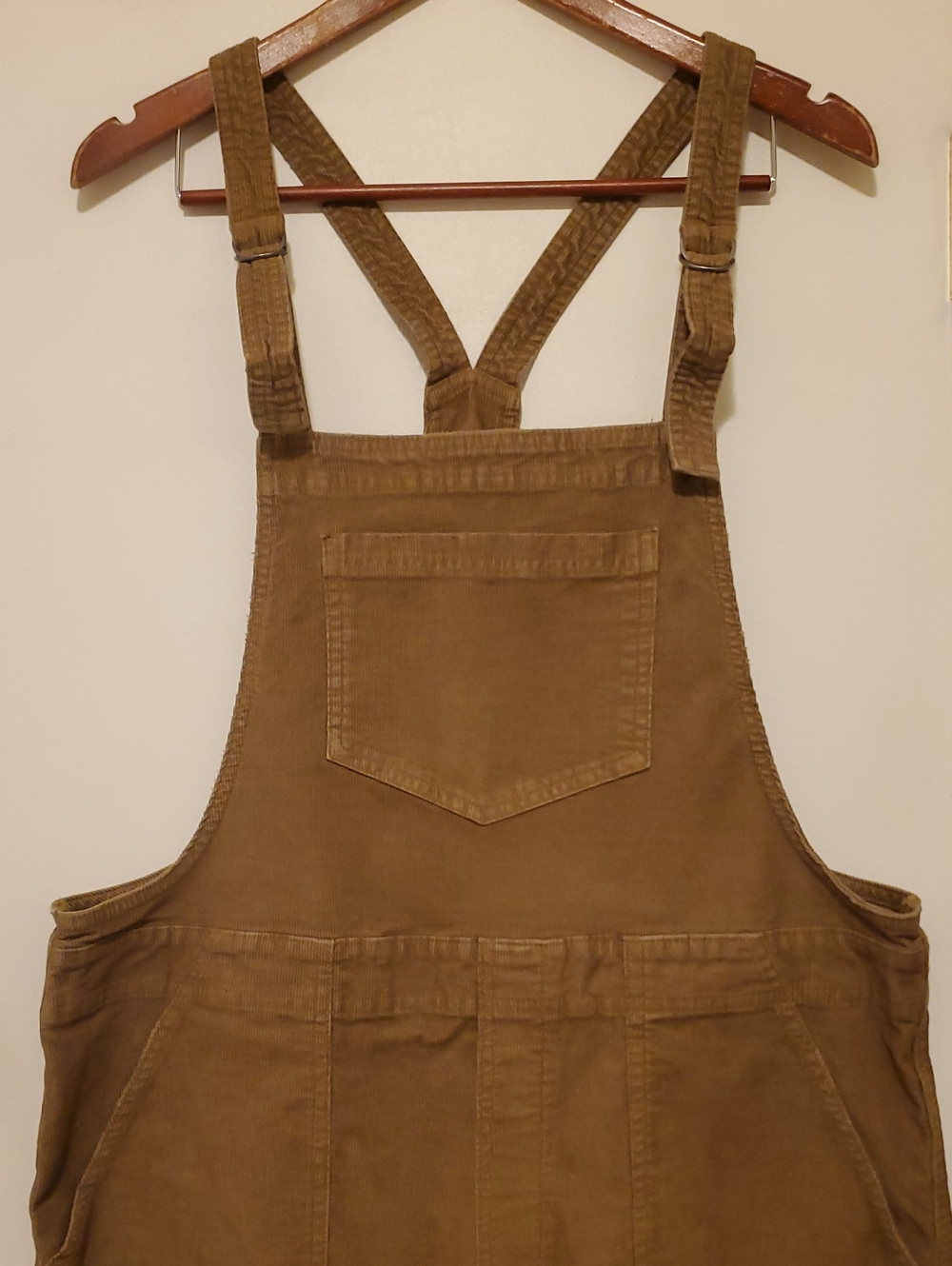 Aerie Werk And Play Corduroy Overalls Size Large Brown - Picture 4 of 13